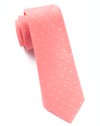 Dotted Dots Coral Tie