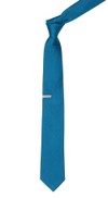 Static Solid Teal Tie