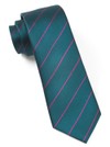 Pencil Pinstripe Green Teal Tie