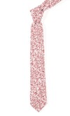 Country Floral Burgundy Tie