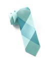 Bison Plaid Turquoise Tie