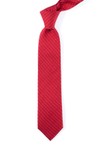 Silk Seersucker Solid Red Tie