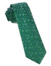 Milligan Flowers Emerald Green Tie