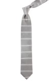 Ripon Horizontal Stripe Grey Tie