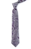 Aaron Paisley Eggplant Tie
