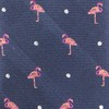 Pink Flamingo Navy Tie
