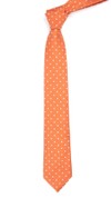 Dotted Dots Orange Tie