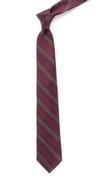 Kennedy Stripe Burgundy Tie