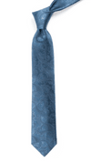 Twill Paisley Whale Blue Tie