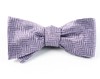 Native Herringbone Lavender Bow Tie