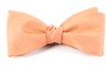 Grosgrain Solid Peach Bow Tie