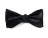 Static Solid Black Bow Tie