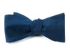 Melange Twist Solid Navy Bow Tie