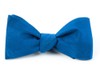 Grosgrain Solid Classic Blue Bow Tie