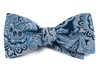 Designer Paisley Navy Bow Tie
