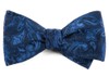 Custom Paisley Navy Bow Tie