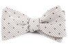 Down The Aisle Dots Silver Bow Tie