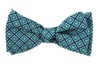 Silk Squarework Navy Bow Tie