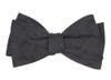 Refinado Floral Black Bow Tie