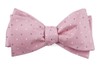 Suited Polka Dots Soft Pink Bow Tie