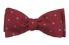 Dotted Hitch Red Bow Tie