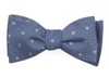 Dotted Hitch Light Blue Bow Tie