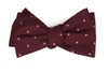 Heart To Heart Burgundy Bow Tie