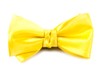 Solid Satin Yellow Bow Tie