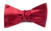 Solid Satin Red Bow Tie