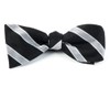 Honor Stripe Black Bow Tie