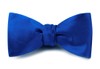 Solid Satin Royal Blue Bow Tie