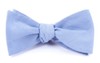 Classic Chambray Sky Blue Bow Tie