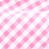 Novel Gingham Pink Bow Tie