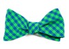 Gingham Shade Apple Green Bow Tie