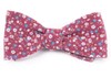 Corduroy Dahlias Red Bow Tie