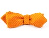 Pindot Tangerine Bow Tie