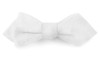 Organic Paisley White Bow Tie