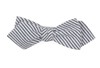 Seersucker Grey Bow Tie