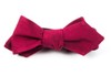 Grosgrain Solid Cranberry Bow Tie