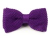 Knitted Plum Bow Tie