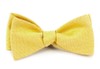 Solid Linen Butter Gold Bow Tie