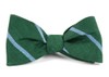 Spring Break Stripe Hunter Green Bow Tie