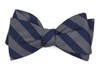 Lumber Stripe Grey Bow Tie