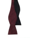 Interlaced Solid Burgundy Bow Tie