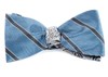 Kennedy Paisley Slate Blue Bow Tie
