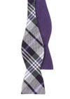 Crystal Wave Row Purple Bow Tie