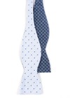 Aisle Houndstooth Blue Bow Tie