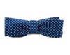 Pindot Navy Bow Tie