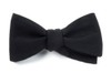 Solid Wool Black Bow Tie