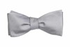 Grosgrain Solid Grey Bow Tie